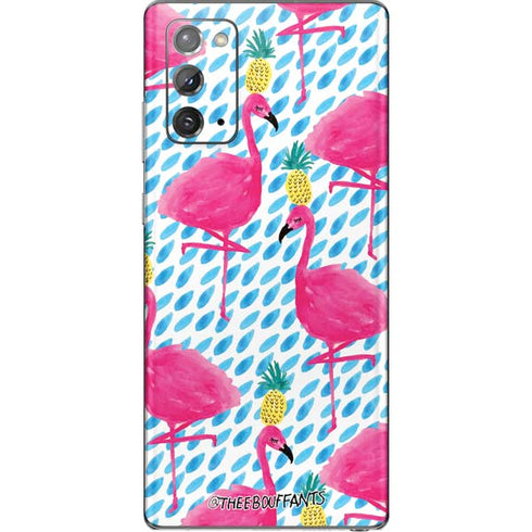 Bouffants and Broken Hearts Party Flamingos Galaxy Note20 5G Skin