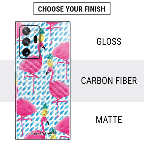 Bouffants and Broken Hearts Party Flamingos Galaxy Note20 Ultra 5G Skin
