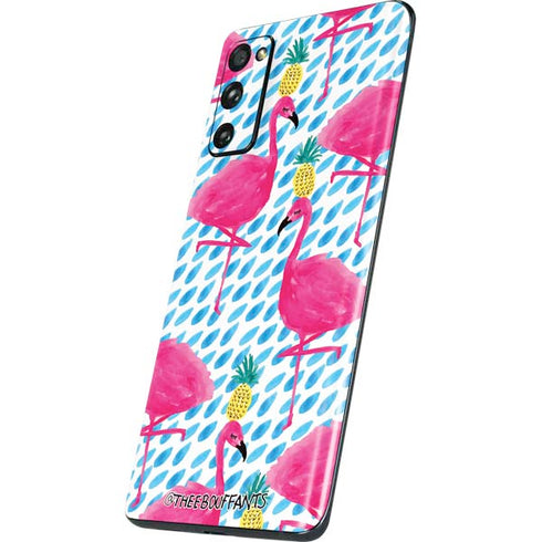 Bouffants and Broken Hearts Party Flamingos Galaxy S20 Fan Edition Skin