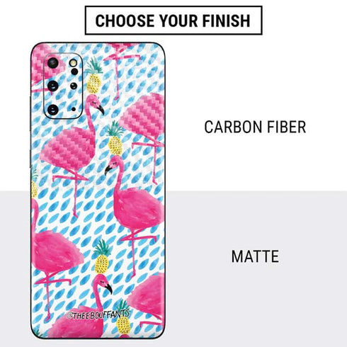 Bouffants and Broken Hearts Party Flamingos Galaxy S20 Plus Skin