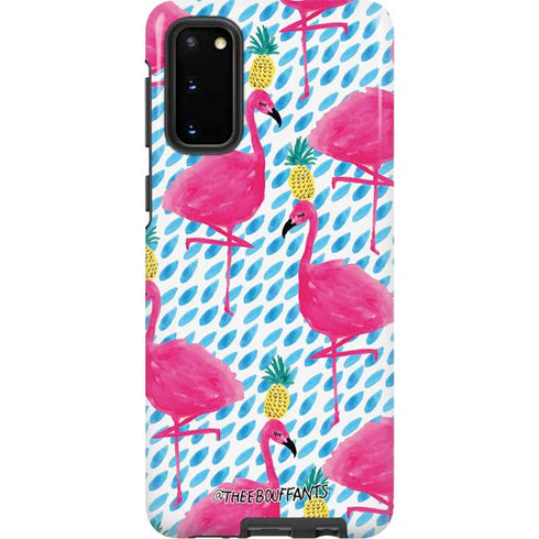 Bouffants and Broken Hearts Party Flamingos Galaxy S20 Pro Case