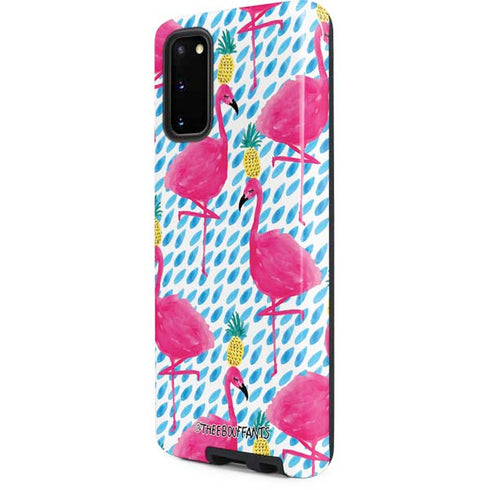 Bouffants and Broken Hearts Party Flamingos Galaxy S20 Pro Case
