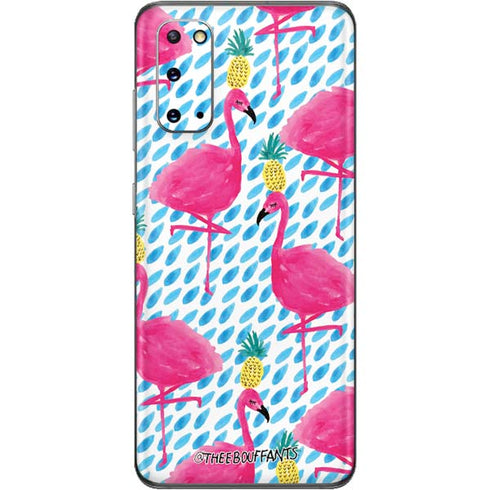 Bouffants and Broken Hearts Party Flamingos Galaxy S20 Skin