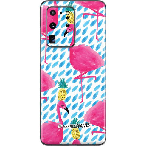 Bouffants and Broken Hearts Party Flamingos Galaxy S20 Ultra 5G Skin