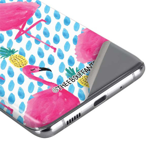 Bouffants and Broken Hearts Party Flamingos Galaxy S20 Ultra 5G Skin