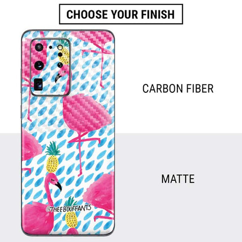 Bouffants and Broken Hearts Party Flamingos Galaxy S20 Ultra 5G Skin