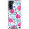 Bouffants and Broken Hearts Party Flamingos Galaxy S21 5G Clear Case