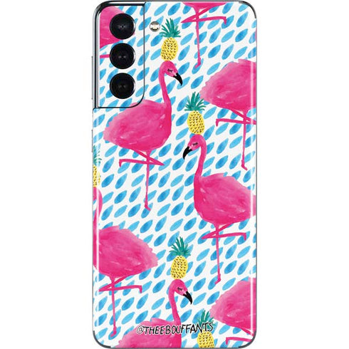 Bouffants and Broken Hearts Party Flamingos Galaxy S21 5G Skin