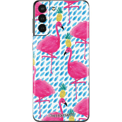 Bouffants and Broken Hearts Party Flamingos Galaxy S21 Plus 5G Skin