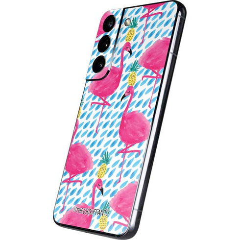 Bouffants and Broken Hearts Party Flamingos Galaxy S22 Skin