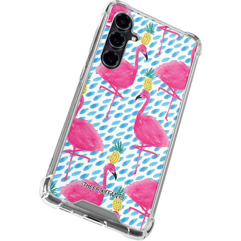 Bouffants and Broken Hearts Party Flamingos Galaxy S23 FE Clear Case
