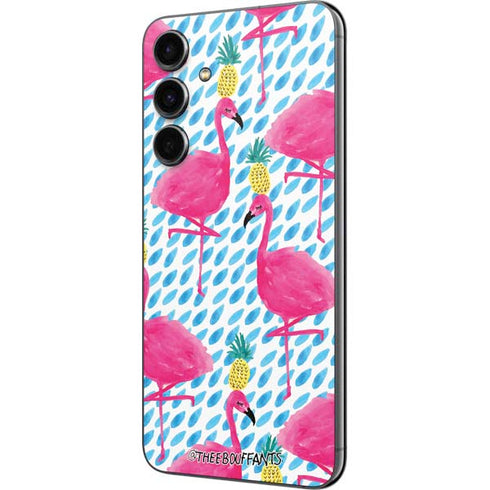 Bouffants and Broken Hearts Party Flamingos Galaxy S23 FE Skin