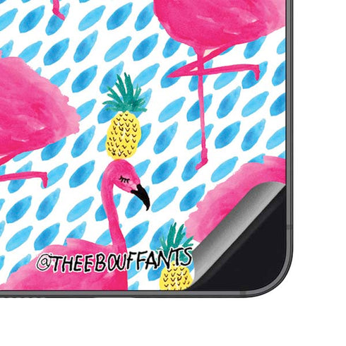 Bouffants and Broken Hearts Party Flamingos Galaxy S23 FE Skin