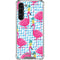 Bouffants and Broken Hearts Party Flamingos Galaxy S23 Plus Clear Case