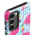 Bouffants and Broken Hearts Party Flamingos Galaxy S23 Plus Pro Case