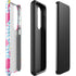Bouffants and Broken Hearts Party Flamingos Galaxy S23 Plus Pro Case