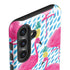 Bouffants and Broken Hearts Party Flamingos Galaxy S24 Plus Impact Case