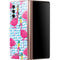 Bouffants and Broken Hearts Party Flamingos Galaxy Z Fold2 5G Skin