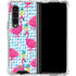 Bouffants and Broken Hearts Party Flamingos Galaxy Z Fold4 5G Clear Case