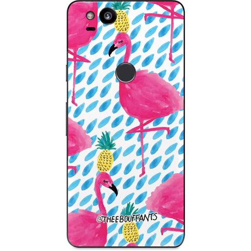 Bouffants and Broken Hearts Party Flamingos Google Pixel 2 Skin