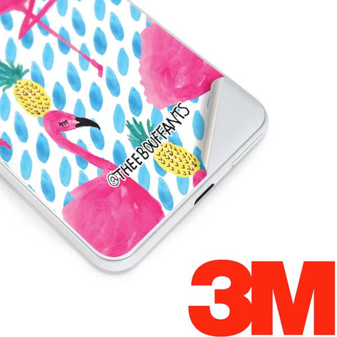 Bouffants and Broken Hearts Party Flamingos Google Pixel 3 Skin