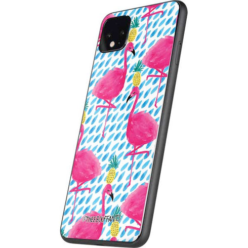 Bouffants and Broken Hearts Party Flamingos Google Pixel 4 XL Skin