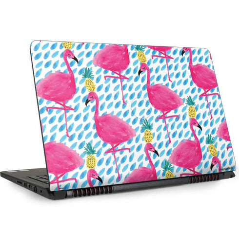 Bouffants and Broken Hearts Party Flamingos Dell Inspiron Skin