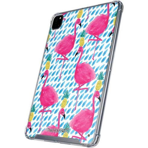 Bouffants and Broken Hearts Party Flamingos iPad Pro 12.9in (2020) Clear Case