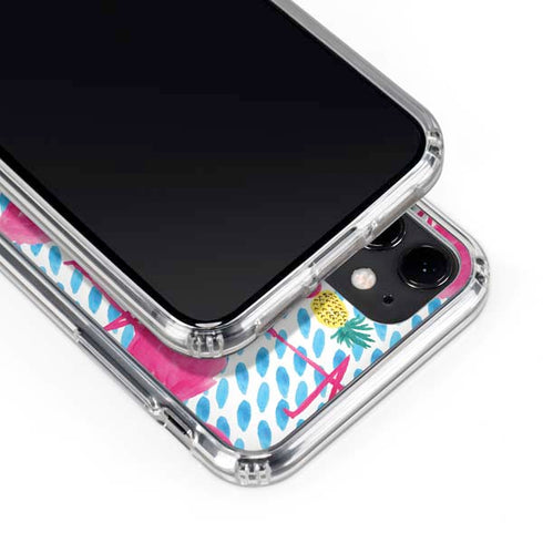 Bouffants and Broken Hearts Party Flamingos iPhone 11 Clear Case