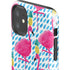 Bouffants and Broken Hearts Party Flamingos iPhone 11 Impact Case