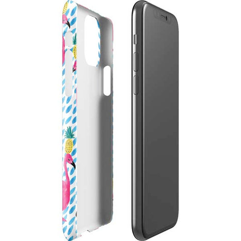Bouffants and Broken Hearts Party Flamingos iPhone 11 Pro Lite Case