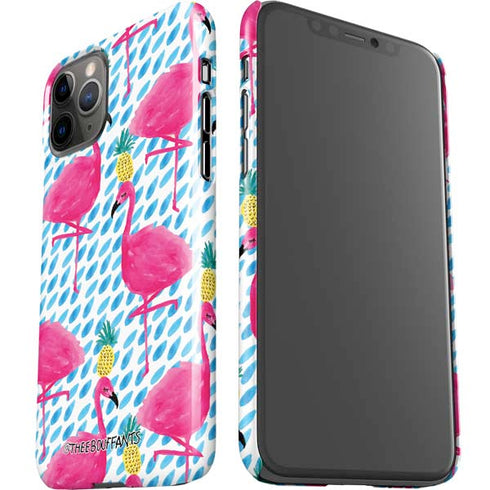 Bouffants and Broken Hearts Party Flamingos iPhone 11 Pro Lite Case
