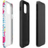 Bouffants and Broken Hearts Party Flamingos iPhone 12 Impact Case