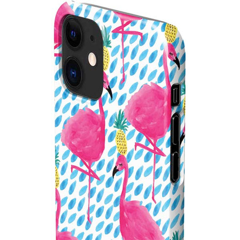 Bouffants and Broken Hearts Party Flamingos iPhone 12 Mini Lite Case