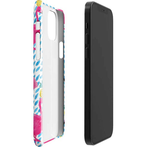 Bouffants and Broken Hearts Party Flamingos iPhone 12 Mini Lite Case
