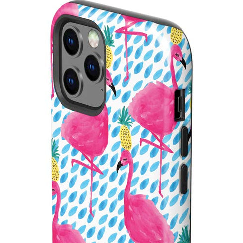 Bouffants and Broken Hearts Party Flamingos iPhone 12 Pro Max Impact Case