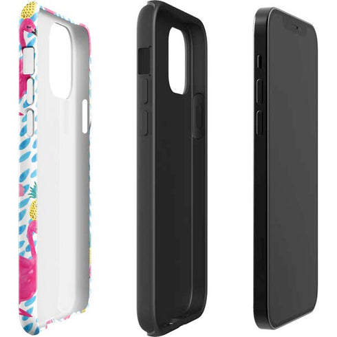 Bouffants and Broken Hearts Party Flamingos iPhone 12 Pro Max Impact Case