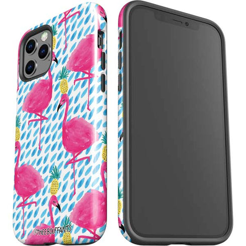 Bouffants and Broken Hearts Party Flamingos iPhone 12 Pro Max Impact Case