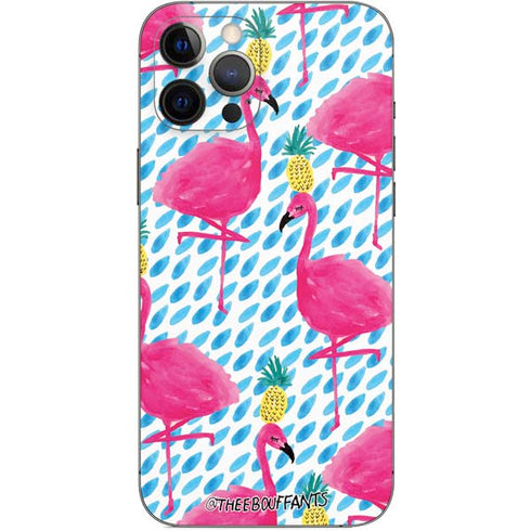Bouffants and Broken Hearts Party Flamingos iPhone 12 Pro Max Skin
