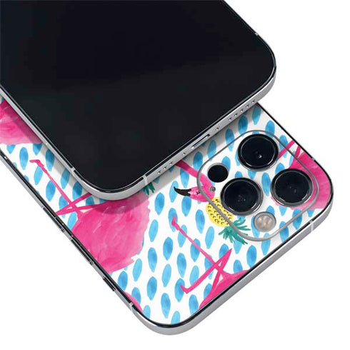 Bouffants and Broken Hearts Party Flamingos iPhone 12 Pro Max Skin