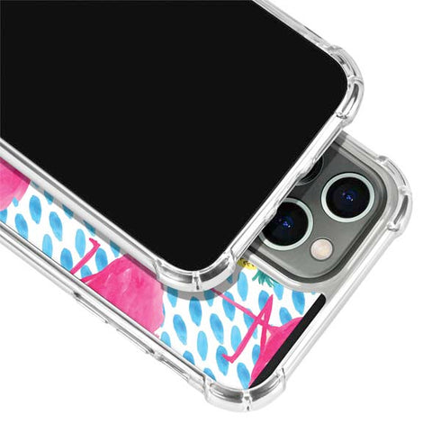 Bouffants and Broken Hearts Party Flamingos iPhone 13 Pro Clear Case