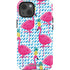 Bouffants and Broken Hearts Party Flamingos iPhone 15 Impact Case