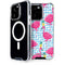 Bouffants and Broken Hearts Party Flamingos iPhone 14 Pro MagSafe Case