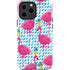 Bouffants and Broken Hearts Party Flamingos iPhone 14 Pro Max Impact Case
