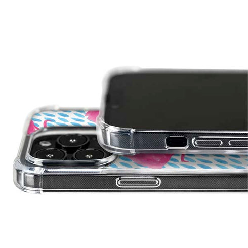 Bouffants and Broken Hearts Party Flamingos iPhone 15 Pro Max MagSafe Case