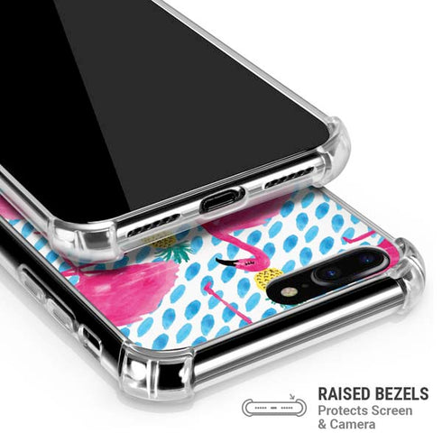 Bouffants and Broken Hearts Party Flamingos iPhone 7/8 Plus Clear Case