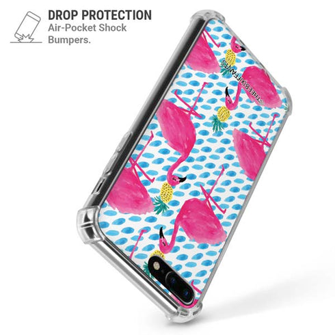 Bouffants and Broken Hearts Party Flamingos iPhone 7/8 Plus Clear Case