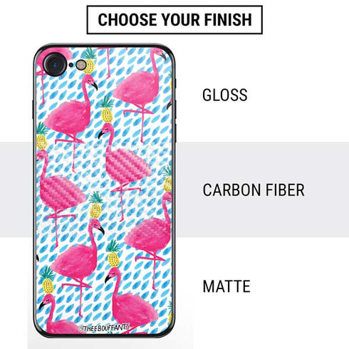 Bouffants and Broken Hearts Party Flamingos iPhone SE (2nd & 3rd Gen) Skin