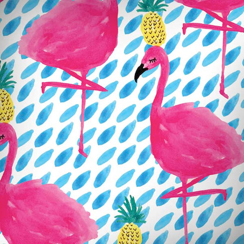 Bouffants and Broken Hearts Party Flamingos iPhone X Skin