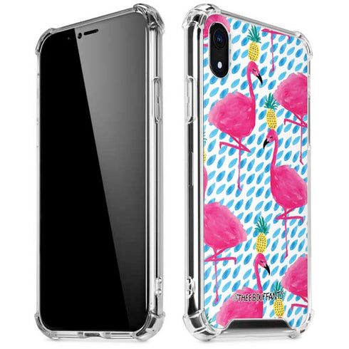 Bouffants and Broken Hearts Party Flamingos iPhone XR Clear Case